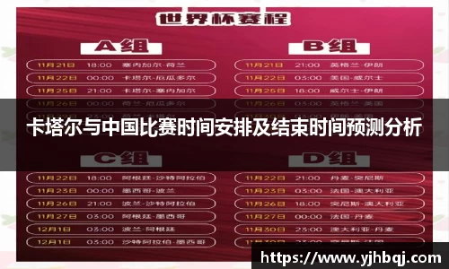 卡塔尔与中国比赛时间安排及结束时间预测分析